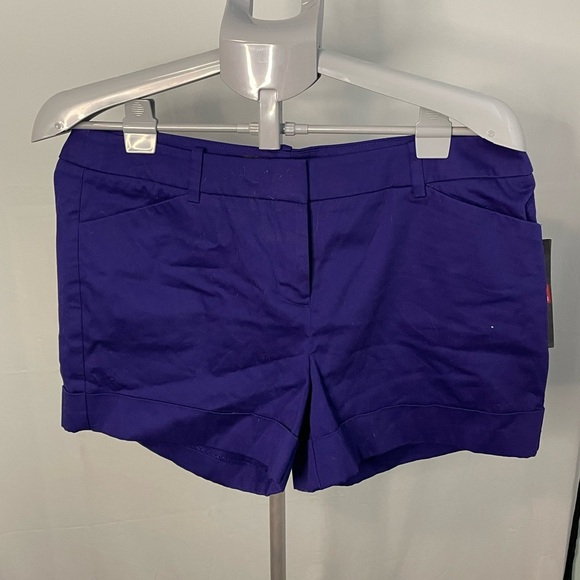 NWT Mossimo Blue Purple Stretch Women’s Shorts 💙💜💙 Size‎ 12 - Picture 1 of 8